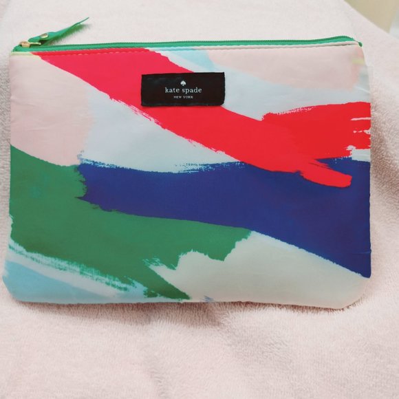 kate spade Bags Kate Spade New York Cosmetic Bag Paint Brush Design